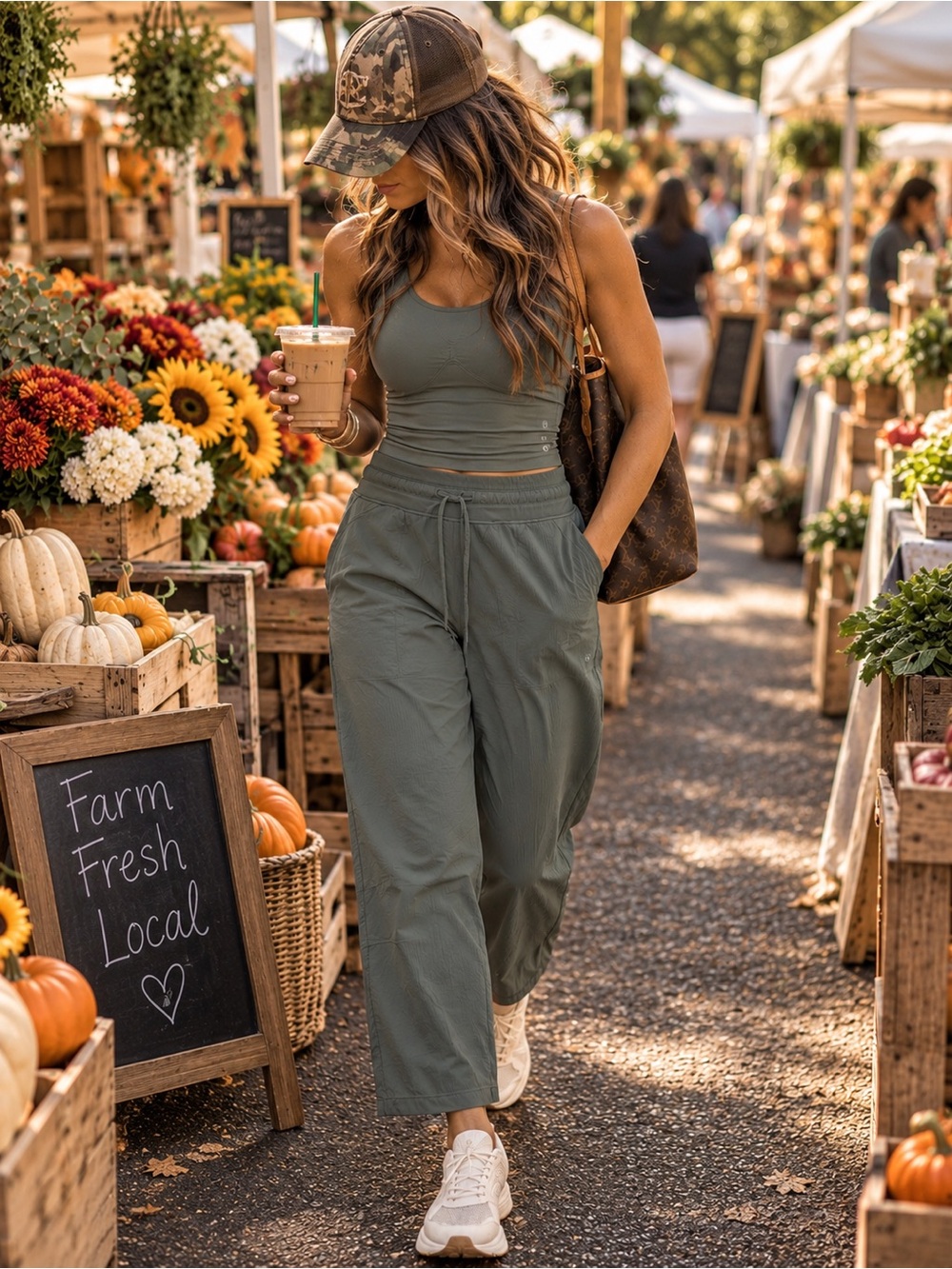 Lululemon Dance Studio MR Crop Womens 8 Sage Green Joggers